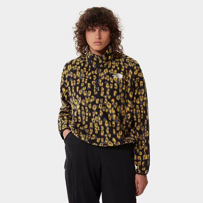 Mikiny The North Face Printed TKA Kataka ¼ Zip Fleece Damske Žlté Leopardie | HYG-763892