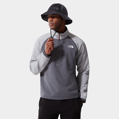 Mikiny The North Face TEKWARE ¼ ZIP FLEECE Panske Siva | MHA-867429