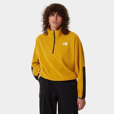Mikiny The North Face TKA KATAKA 1/4 ZIP FLEECE Damske Žlté | QRX-123796
