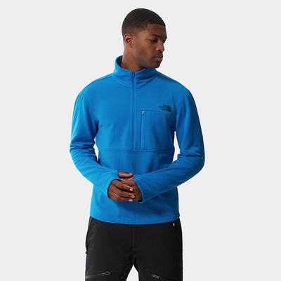 Mikiny The North Face Tagen ¼ Zip Fleece Panske Modre | CTP-704185