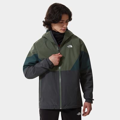 Nepremokavé Bundy The North Face LIGHTNING Panske Tmavo Siva Olivovo Zelená Zelene | LXV-076591
