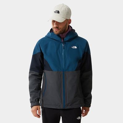 Nepremokavé Bundy The North Face LIGHTNING Panske Siva Modre Námornícka Modrá | RPQ-183594
