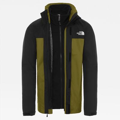 Nepremokavé Bundy The North Face Original Triclimate Panske Zelene Čierne | NSW-170259