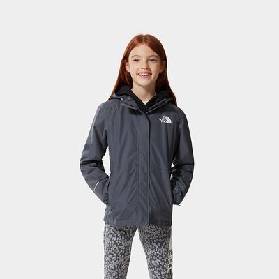 Nepremokavé Bundy The North Face RESOLVE REFLECTIVE Dievcenske Siva | MLE-056319