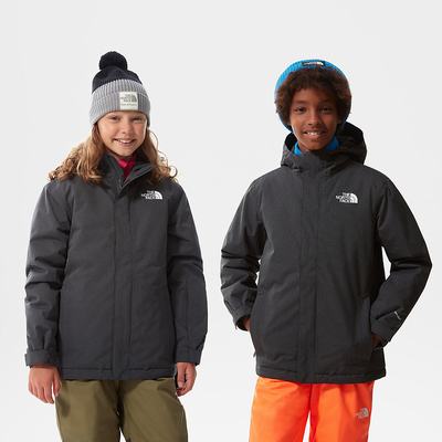 Nepremokavé Bundy The North Face Snow Quest Zip-In Dievcenske Siva | DJR-839256