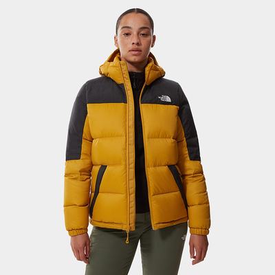 Páperová Bunda The North Face Diablo S Kapucňou Damske Žlté Čierne | NJA-213079