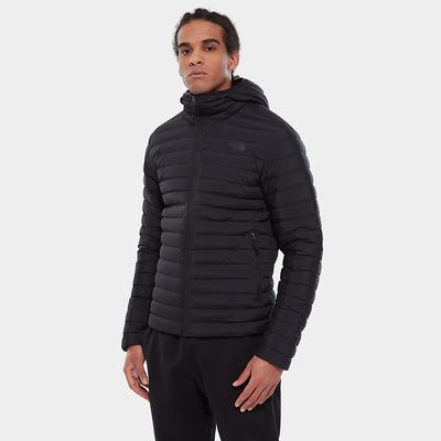 Páperová Bunda The North Face Stretch S Kapucňou Panske Čierne | XLU-368524