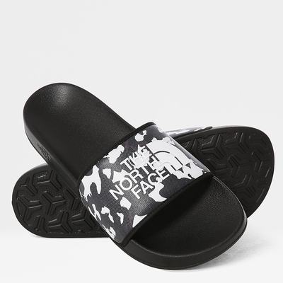 Slapky The North Face BASE CAMP SLIDES III Panske Čierne Biele | CSX-392857