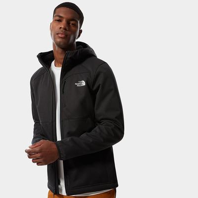 Softshellová Bunda The North Face Quest S Kapucňou Softshell Panske Čierne | WFV-685409