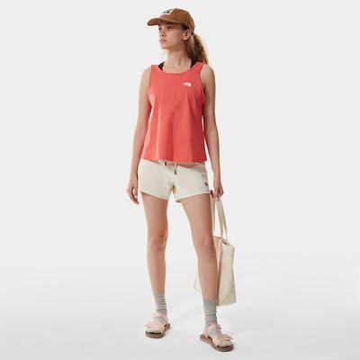 Sortky The North Face Grafika Logo Damske Biele | VSZ-872059