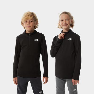 Svetre The North Face Reactor Thermal Quarter-Zip Dievcenske Čierne | UTM-413529