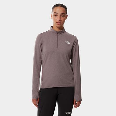 Topy The North Face RISEWAY 1/2 ZIP Damske Tmavo Siva Nachový | VDM-489372