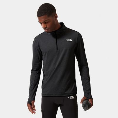 Topy The North Face RISEWAY 1/2 ZIP Panske Čierne | WAH-754092