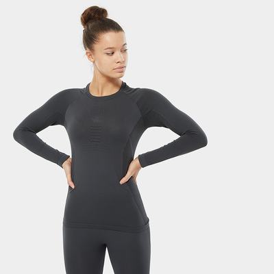 Tricko The North Face Active Long Sleeve Damske Siva Čierne | WXI-154876
