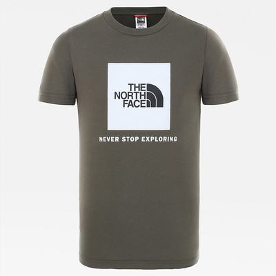 Tricko The North Face Box Dievcenske Zelene Biele | YZD-306521
