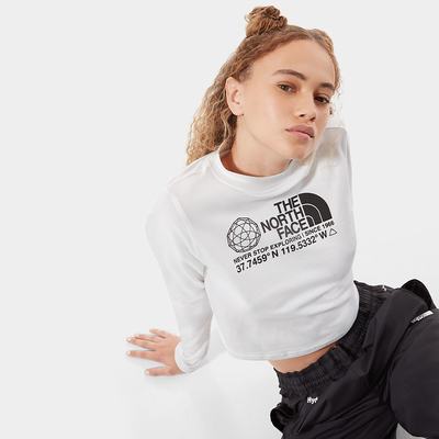 Tricko The North Face COORDINATES LONG-SLEEVE Damske Biele | EFR-957843