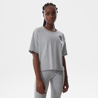 Tricko The North Face Cropped Fine Damske Svetlo Siva | KWJ-901423