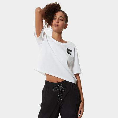 Tricko The North Face Cropped Fine Damske Biele | UMA-617023