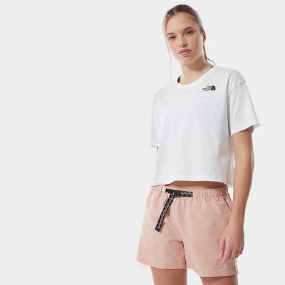 Tricko The North Face Cropped Simple Dome Damske Biele | GJA-219735