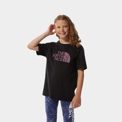 Tricko The North Face EASY RELAXED-FIT Dievcenske Čierne Nachový | YEC-408972