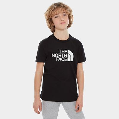 Tricko The North Face Easy Kratke-Sleeve Chlapcenske Čierne Biele | CPB-813472