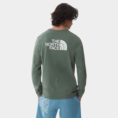 Tricko The North Face Easy Long-Sleeve Panske Zelene | TEH-671290