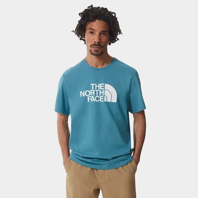 Tricko The North Face Easy Panske Modre Biele | IQD-956782