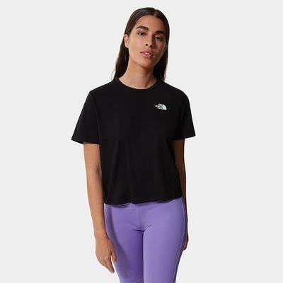 Tricko The North Face FOUNDATION CROPPED Damske Čierne | ILJ-140628