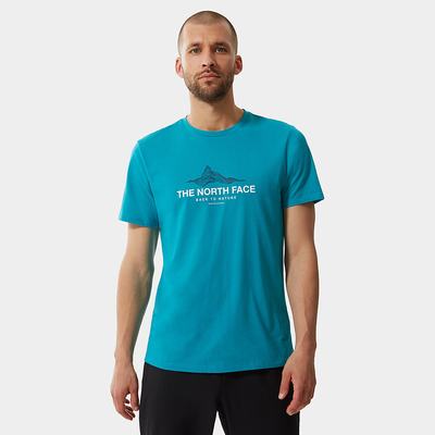 Tricko The North Face FOUNDATION GRAPHIC Panske Modre | ETR-016975