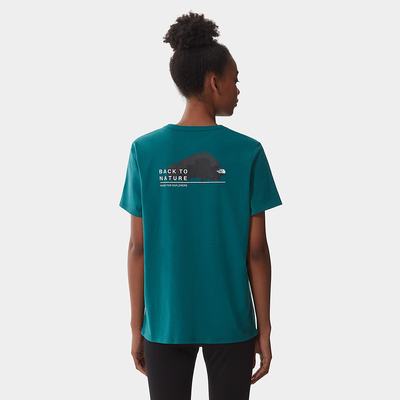 Tricko The North Face FOUNDATION GRAPHIC Damske Zelene | SJP-236840