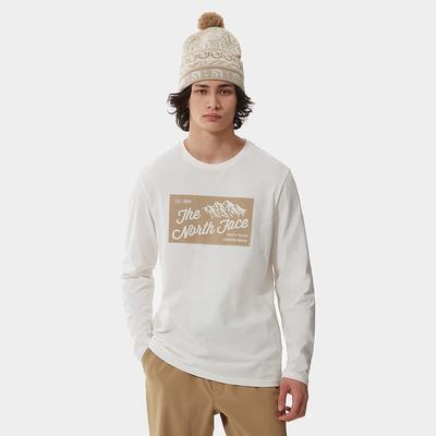 Tricko The North Face IMAGE IDEALS LONG-SLEEVE Panske Biele | DSE-430516