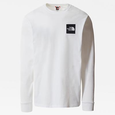Tricko The North Face Long-Sleeve Boruda Panske Biele | BXR-483256