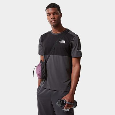 Tricko The North Face Mountain Athletics Hybrid Panske Siva Čierne | MAH-570932
