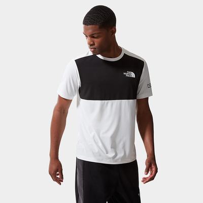 Tricko The North Face Mountain Athletics Hybrid Panske Biele Čierne | PRL-135698