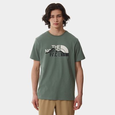 Tricko The North Face Mountain Line Panske Zelene | TZV-715398