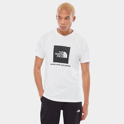 Tricko The North Face Raglan Redbox Panske Biele | BQL-271368