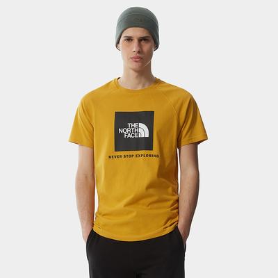 Tricko The North Face Raglan Redbox Panske Žlté | JID-963457
