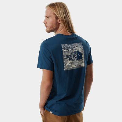 Tricko The North Face Redbox Celebration Panske Modre | QCM-591374