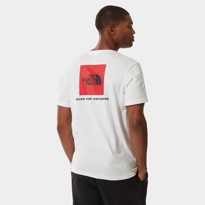 Tricko The North Face Redbox Panske Biele | MOC-291748
