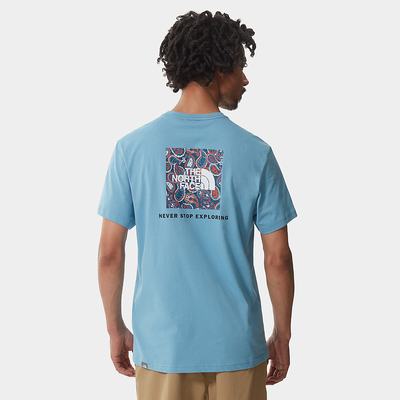 Tricko The North Face Redbox Panske Modre Siva | QGO-427983