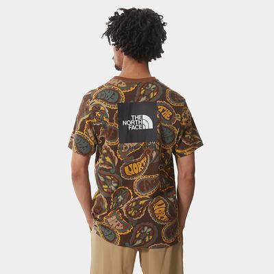 Tricko The North Face Redbox Panske Tmavo Zelene Hnede Siva | SAT-596471