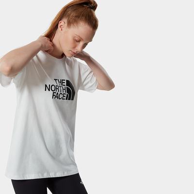 Tricko The North Face Relaxed Easy Damske Biele Čierne | CES-204917