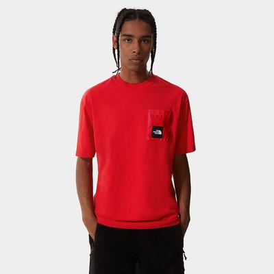 Tricko The North Face SEARCH & RESCUE POCKET Panske Červené | UPW-154273
