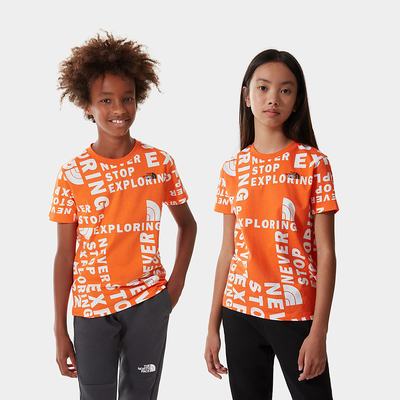 Tricko The North Face SIMPLE DOME Chlapcenske Červené Oranžové | GEQ-068253