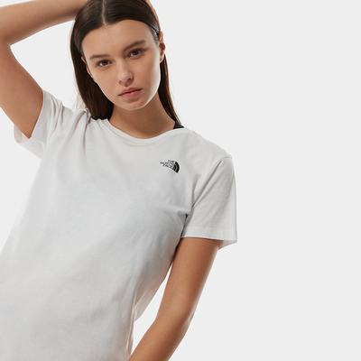Tricko The North Face SIMPLE DOME Damske Biele | TPC-302546