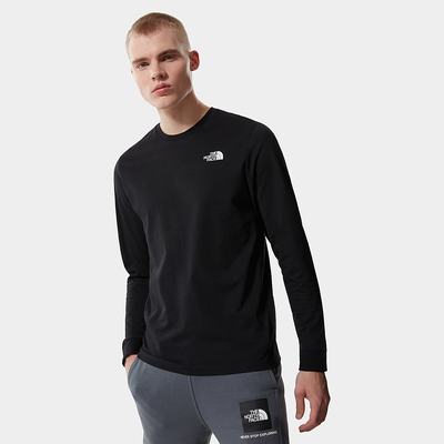 Tricko The North Face Simple Dome Long-Sleeve Panske Čierne | NYD-152964