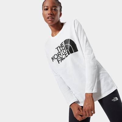 Tricko The North Face Standard Long-Sleeve Damske Biele | RYP-638917