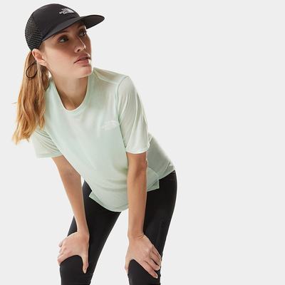 Tricko The North Face UP WITH THE SUN Damske Zelene | GUF-127839