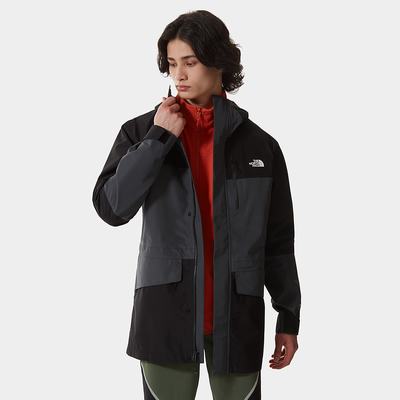 Ľahké Bundy The North Face DRYZZLE ALL-WEATHER FUTURELIGHT™ Panske Siva Čierne | UEF-914256