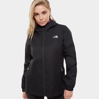 Ľahké Bundy The North Face Quest S Kapucňou Damske Čierne Siva | CIQ-597160